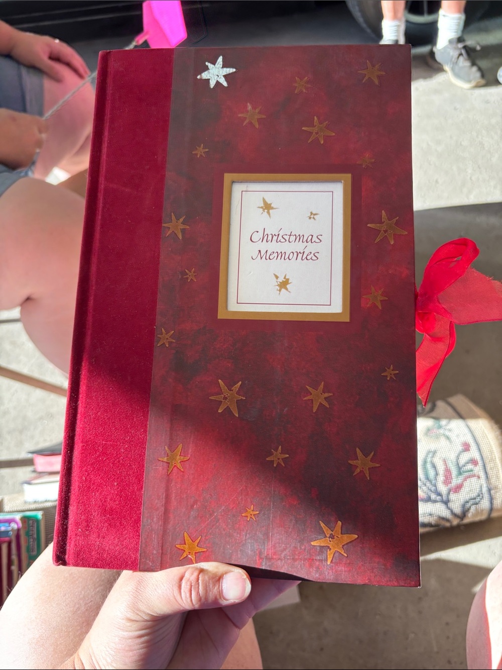 Christmas Memories Red Keepsake Book